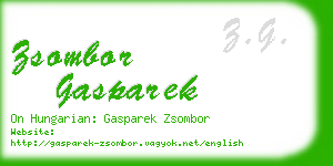 zsombor gasparek business card